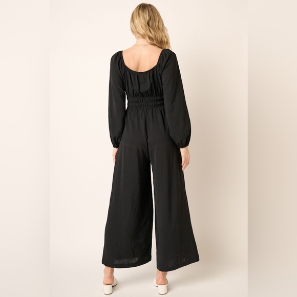 NWT MITTOSHOP Long Sleeve Jumpsuit in MOCHA *not black* - Picture 3 of 4